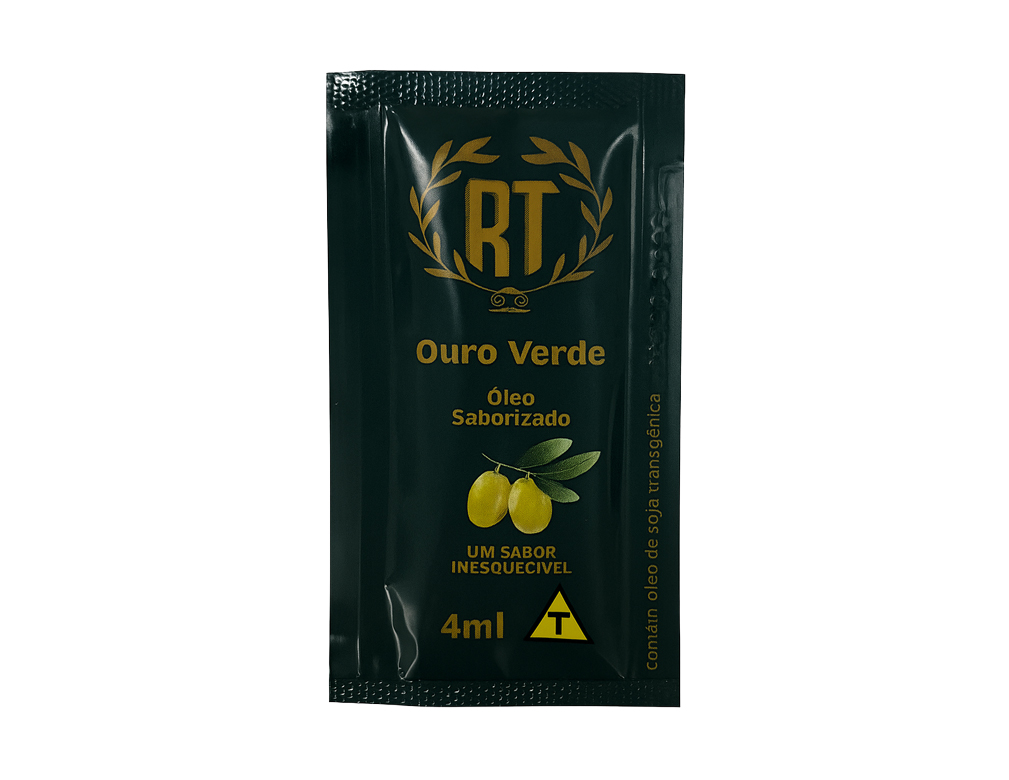 ÓLEO DE SOJA SACHÊ SABORIZADO OURO VERDE 4 ML (CX 200 UN)
